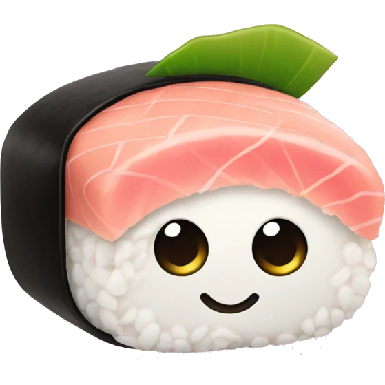 sushi de color rosa emoji