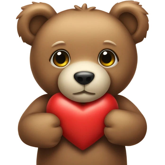 teddy bear with heart  emoji