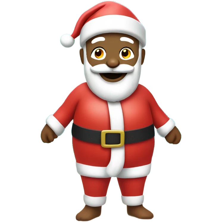 santa wearing a swim suit  emoji