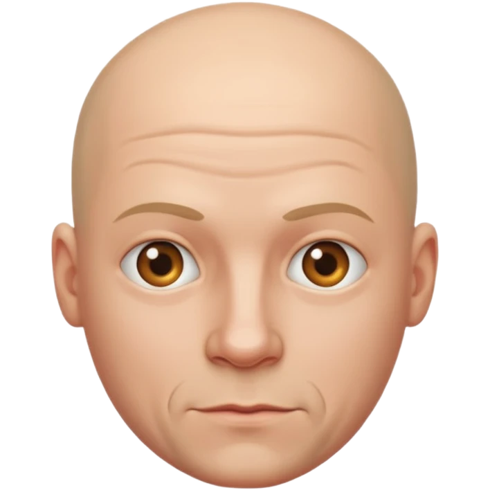Bald man emoji