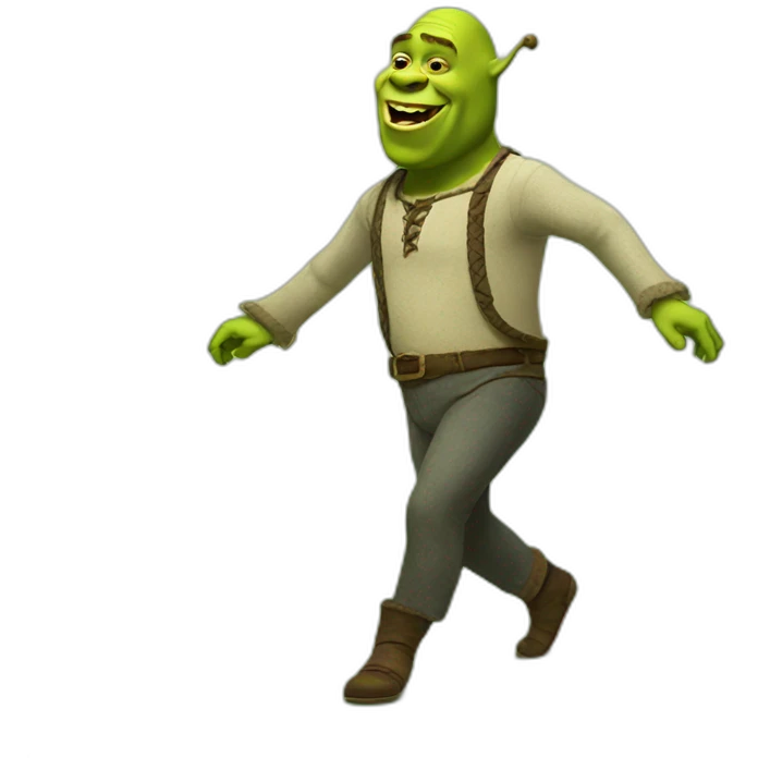 Dancing Shrek meme emoji