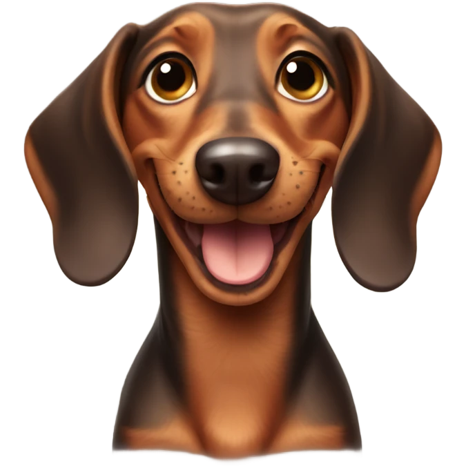 Smiling dachshund  emoji