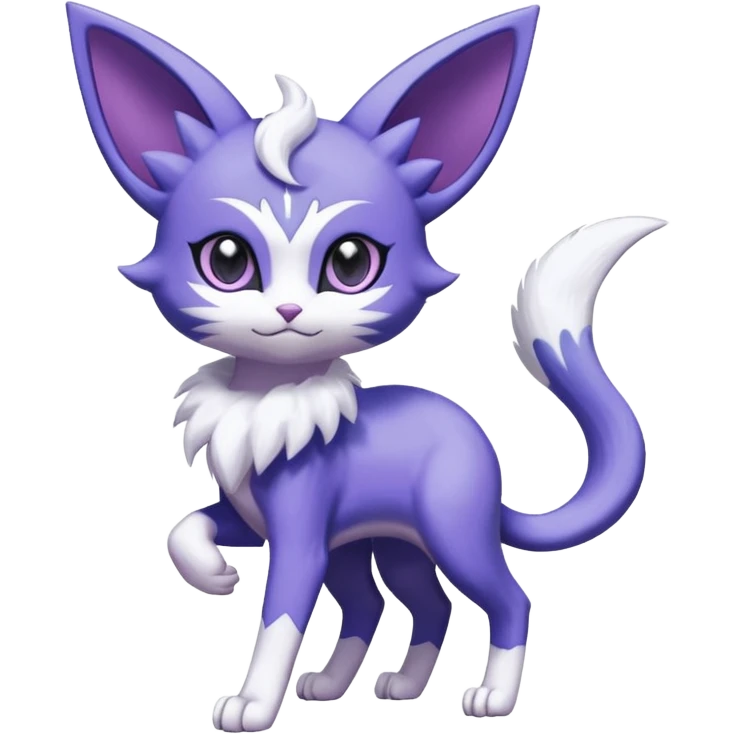 Espeon-Meowstic-Fakémon-hybrid-creature (full body)  emoji