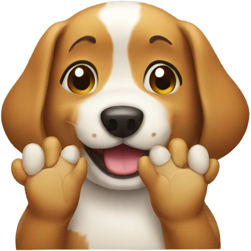 Dog clapping  emoji