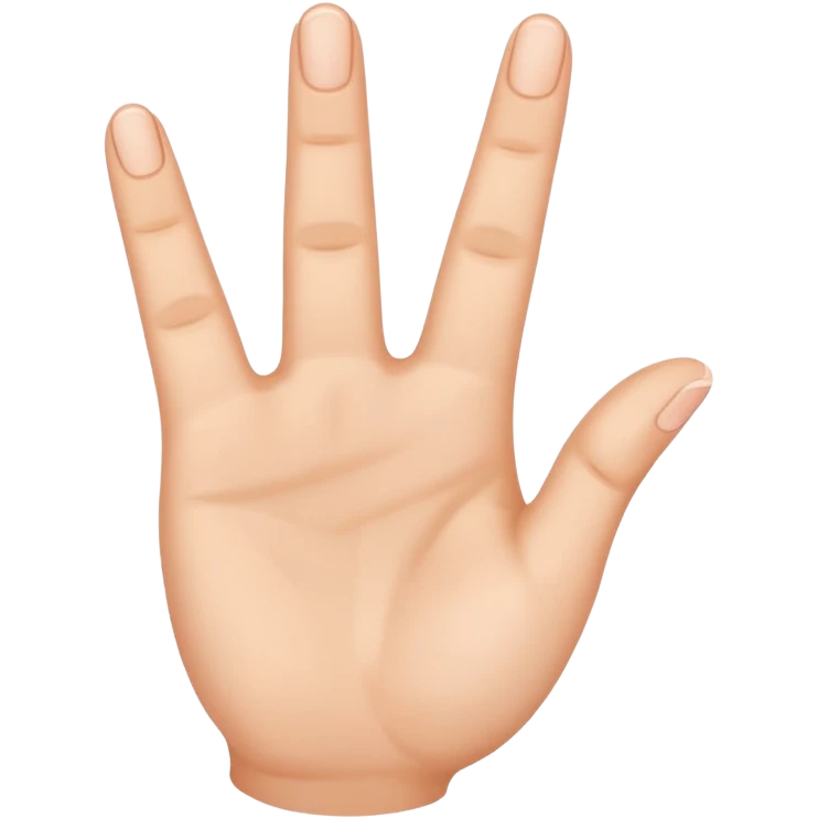 3 first fingers up  emoji