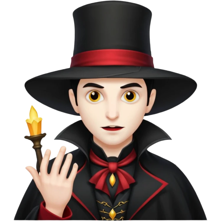 magician vampaire being mysterious  emoji