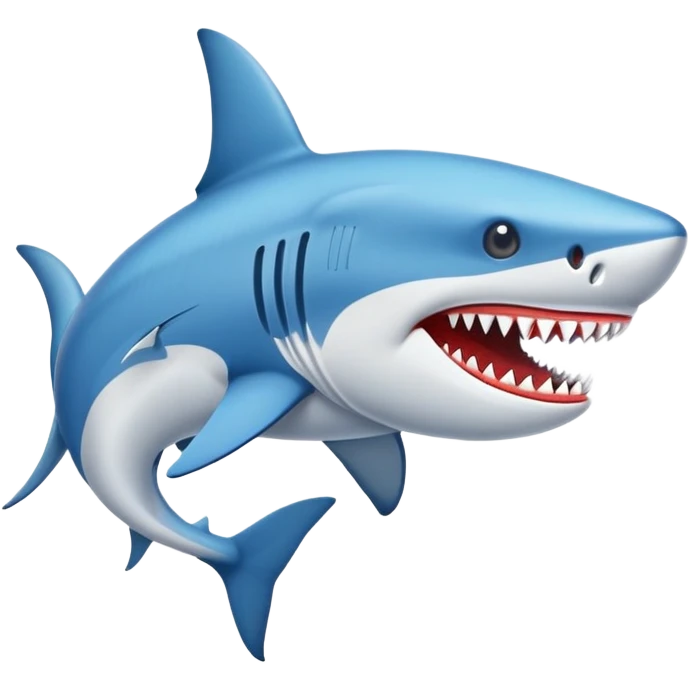 Un tiburón con unos tenis Nike azules emoji