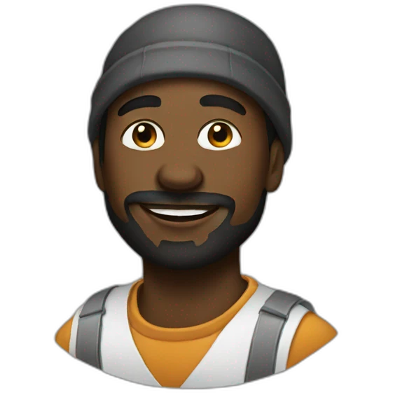 Black painter emoji