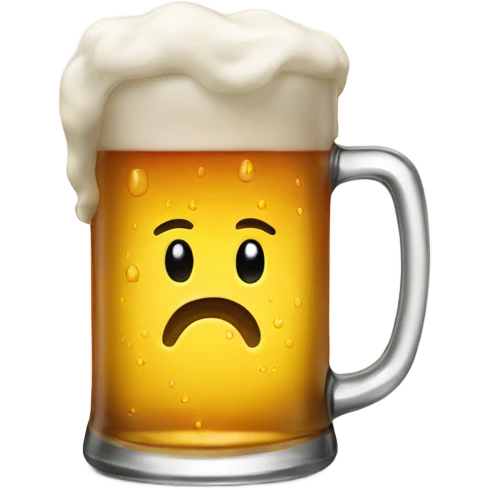 Pour out beer emoji