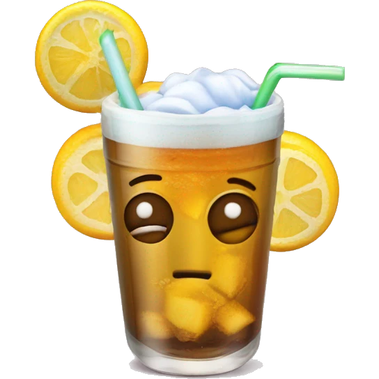drink z kulkami w plastikowym kubku i ze slomka  emoji