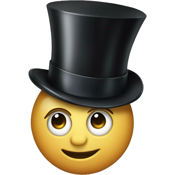 Magician whit top hat emoji