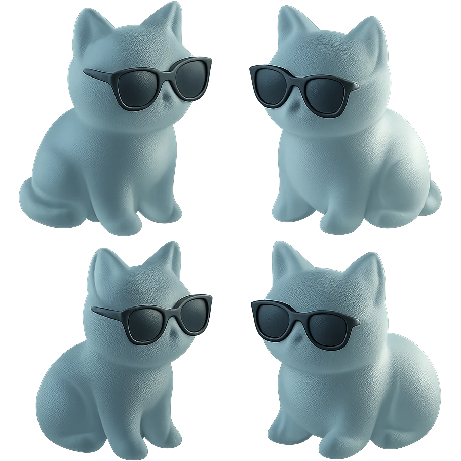 Cat wearing sunglasses emoji