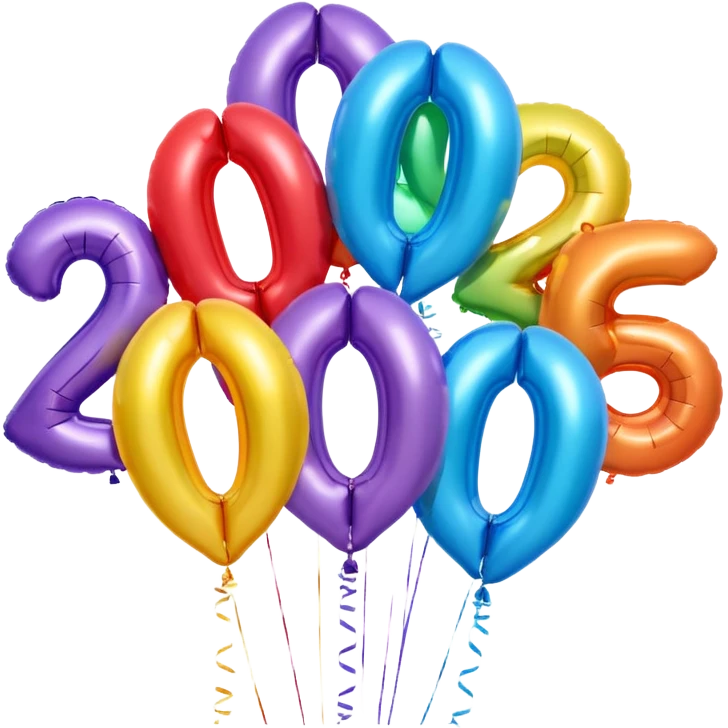 2026 is made out of balloon emoji emoji