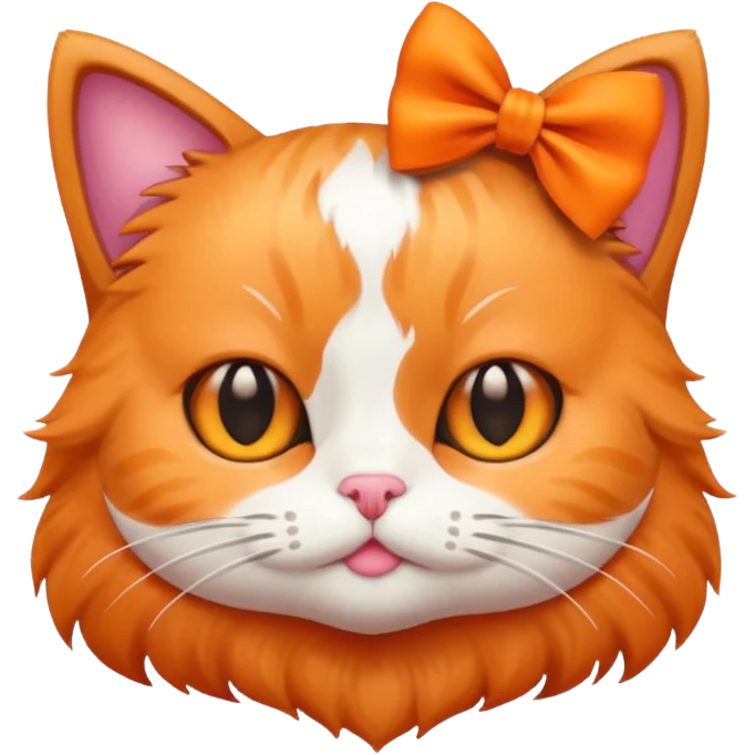 cat with a bow emoji