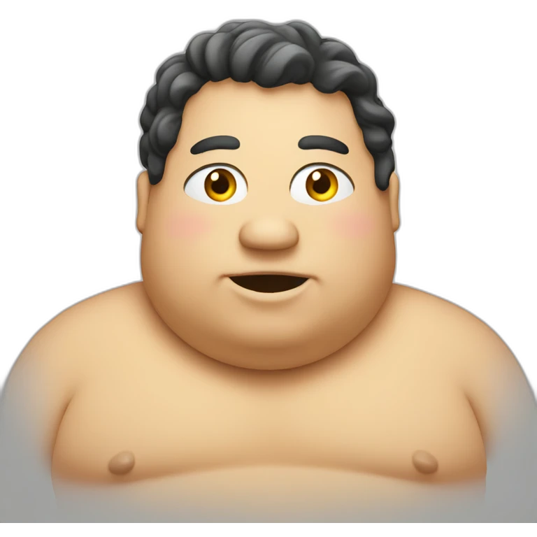 Fat person emoji