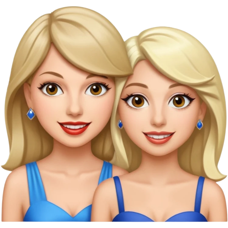 taylor swift with lady gaga emoji