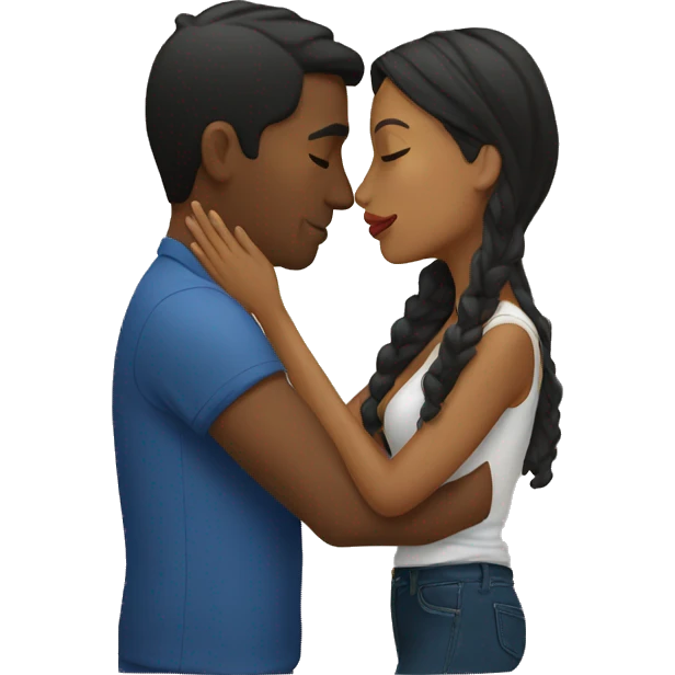 Kissing colombian couple emoji
