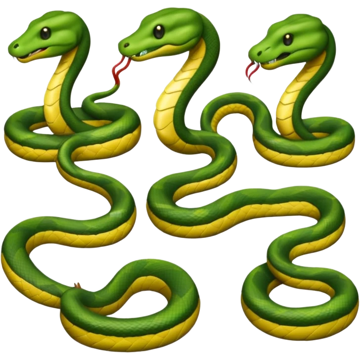 snakes wearing t-shirts emoji