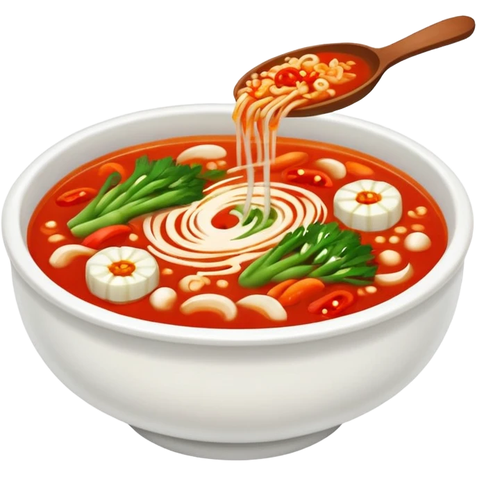 Create an emoji for Korean kimchi soup  emoji