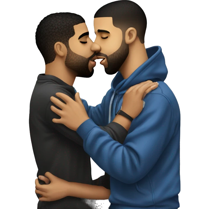 drake kissing drake kissing drake kissing drake emoji