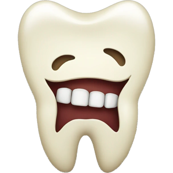 retro tooth emoji