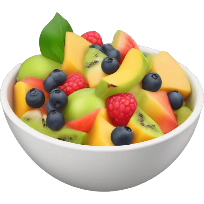 Fruit salad in a bowl emoji