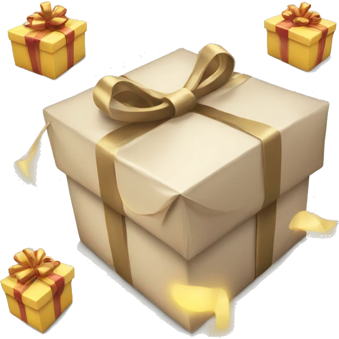 Gift in light package  emoji