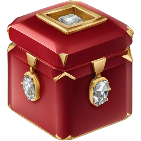 a fancy mini ring box from cartier emoji