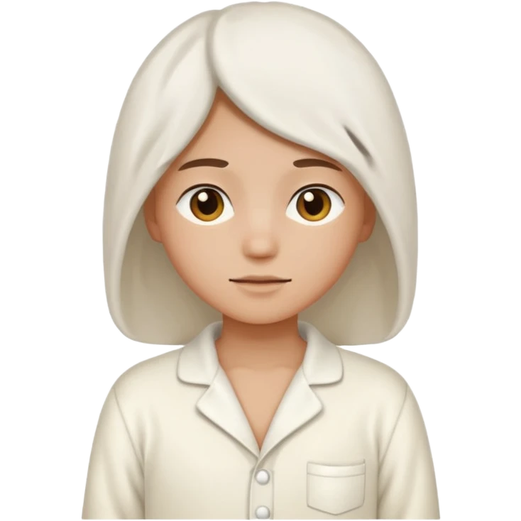 White pajamas emoji