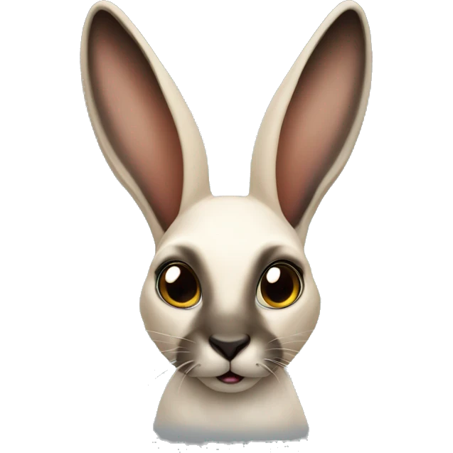 siamese coloured rabbit emoji