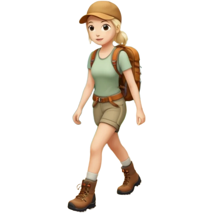 Forest Path Walker woman emoji