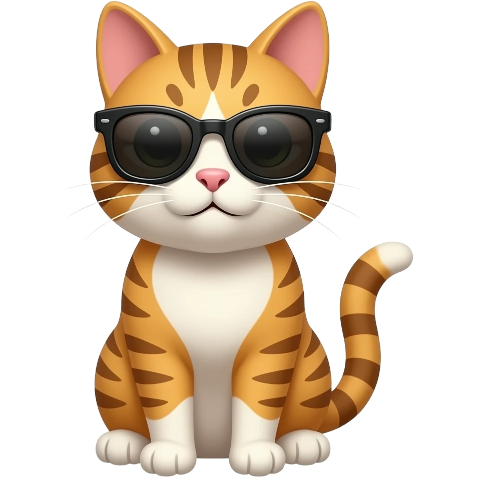 Cat wearing sunglasses emoji