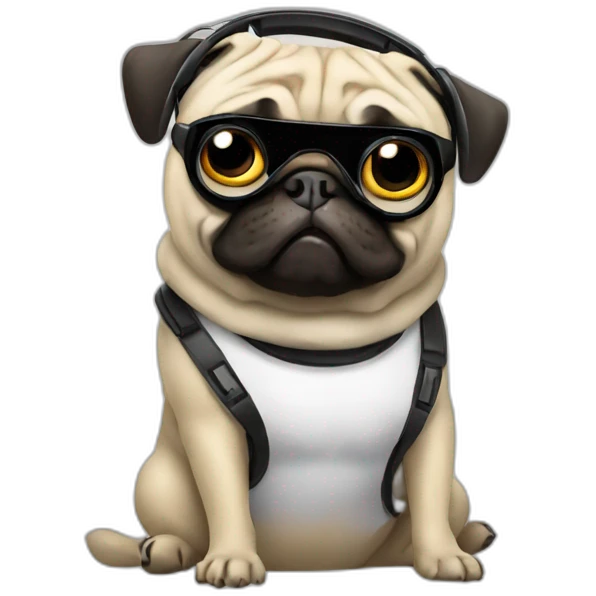 dj pug emoji