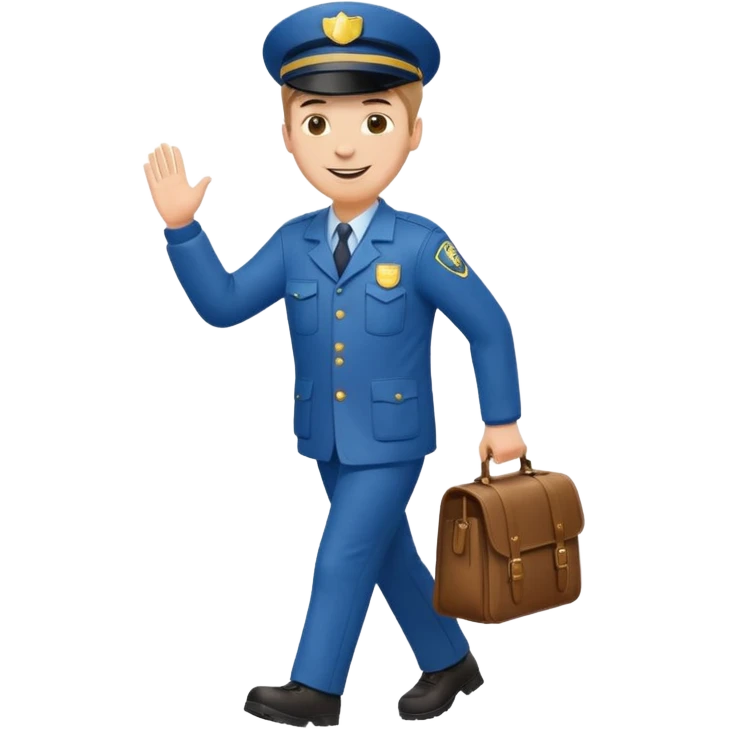 mailman full body walking emoji