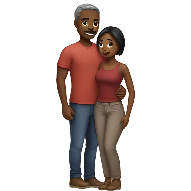 Romantic couple emoji