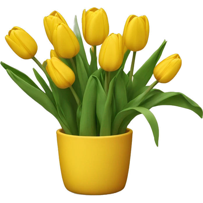 Yellow tulips emoji
