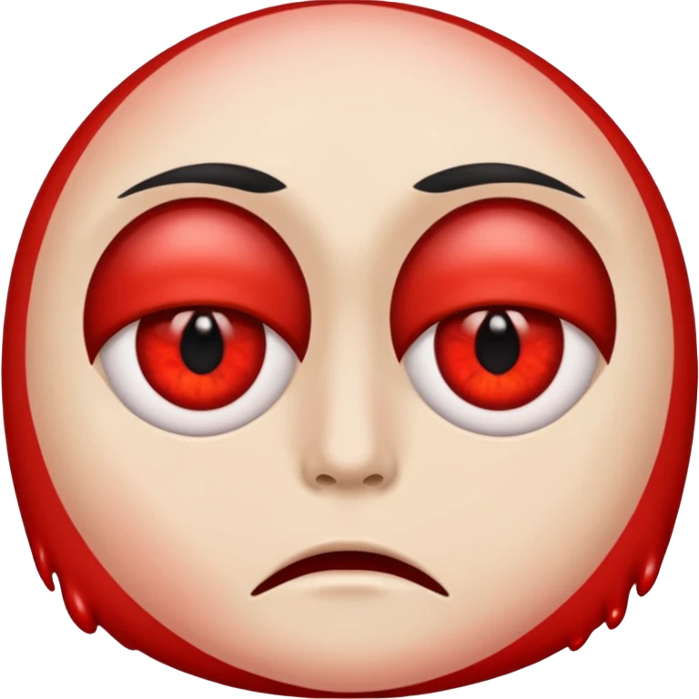 Red eye emoji