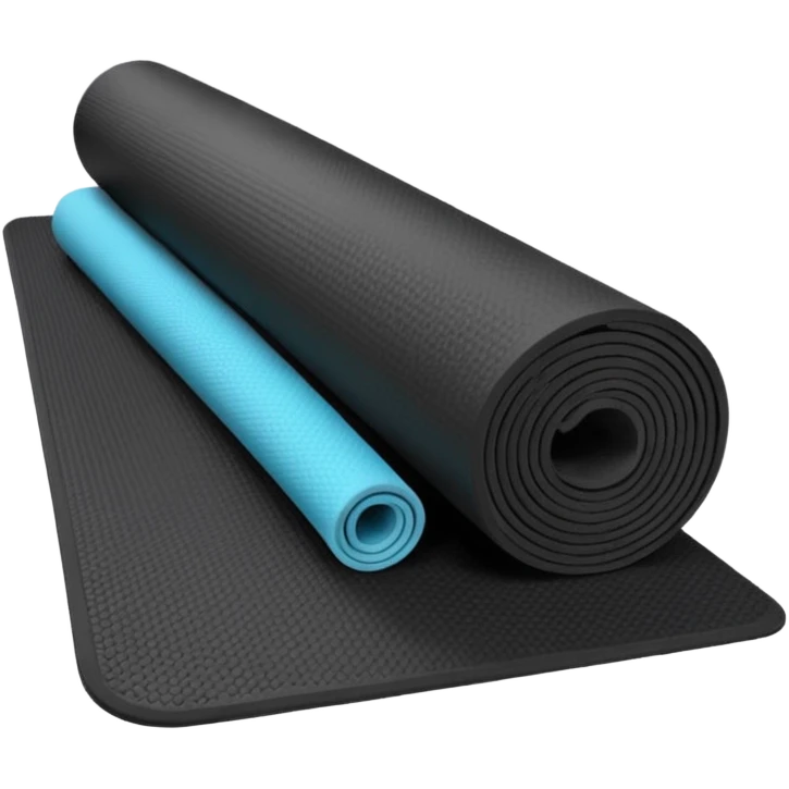 Yoga Mat black emoji