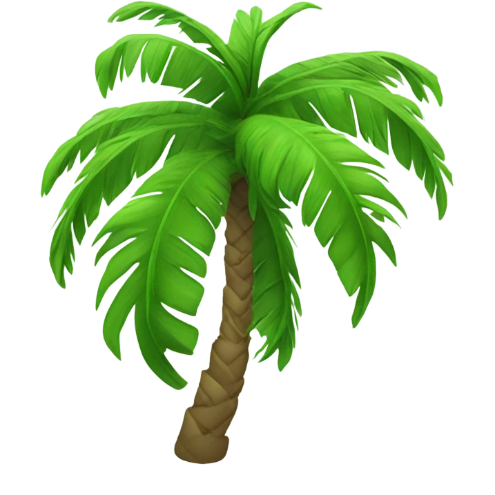 Swaying palm trees  emoji