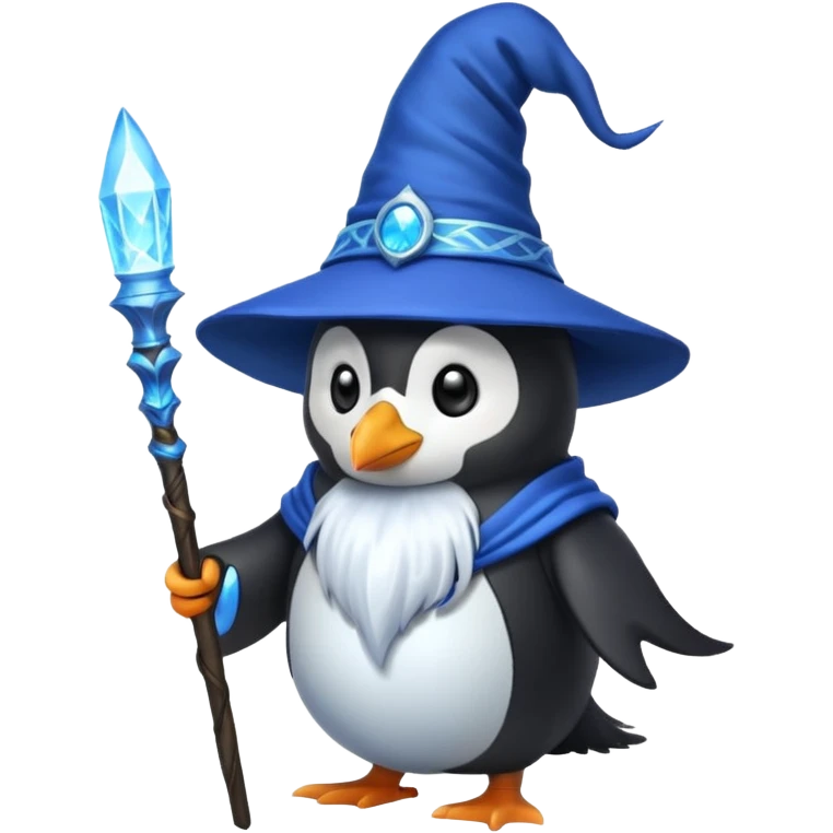 Penguin Wizard emoji
