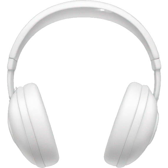 White headphones emoji