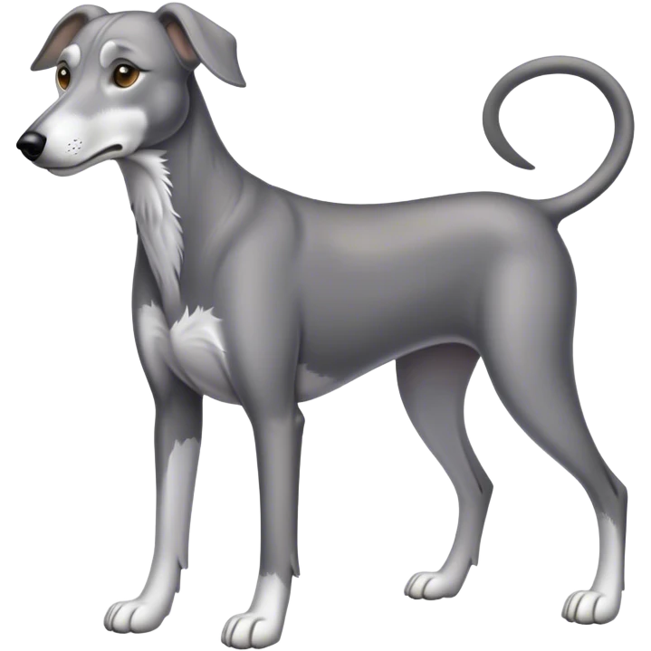 Full body Grey hound dog emoji