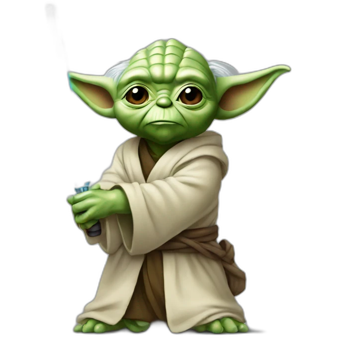 Yoda-avec-son-sabre-laser emoji