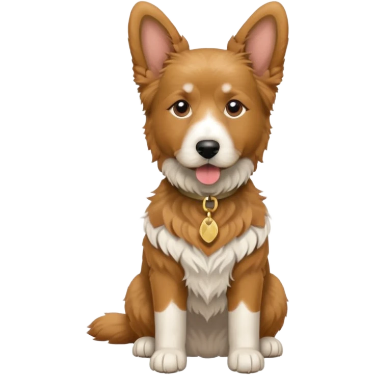 Military service dog, 25% havasana, 25% papillon, 25% terrier breed , 25% golden doodle  emoji