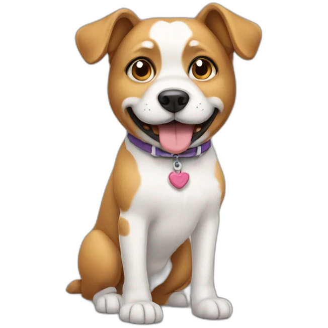Dog with shoes emoji