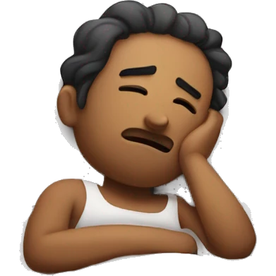 Sleepy but in love emoji