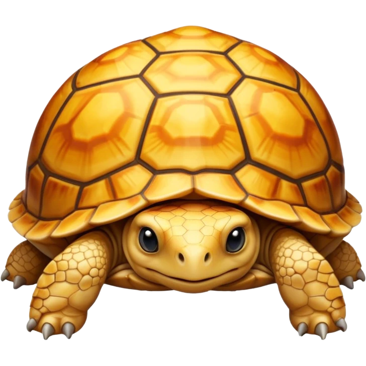 A young yellow tortoise emoji