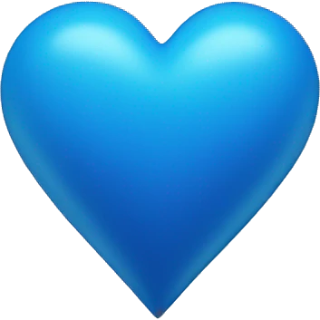 bright blue heart emoji