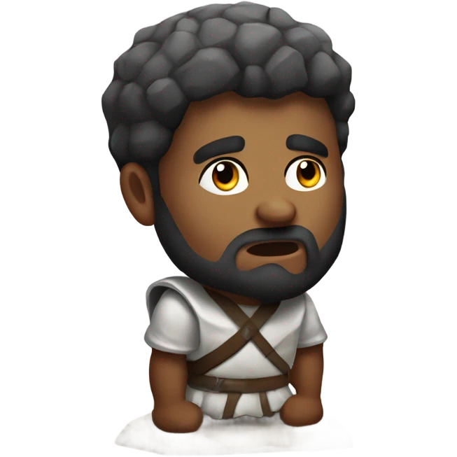 David and Goliath stones emoji