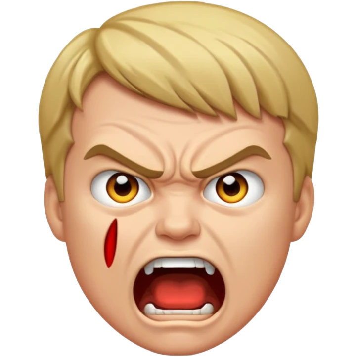 angry screaming "I hate you!" luke emoji